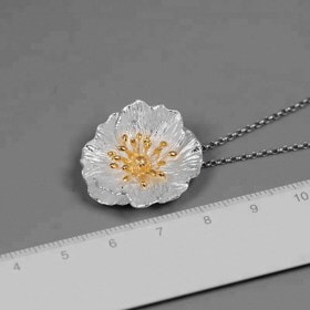 Delicate-Silver-Blooming-Poppies-flower-pendant (4)